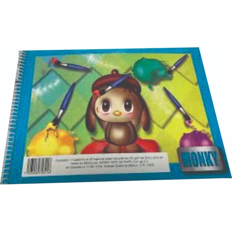 Cuaderno De Dibujo Marquilla De 20 Hojas Con Papel Cebolla