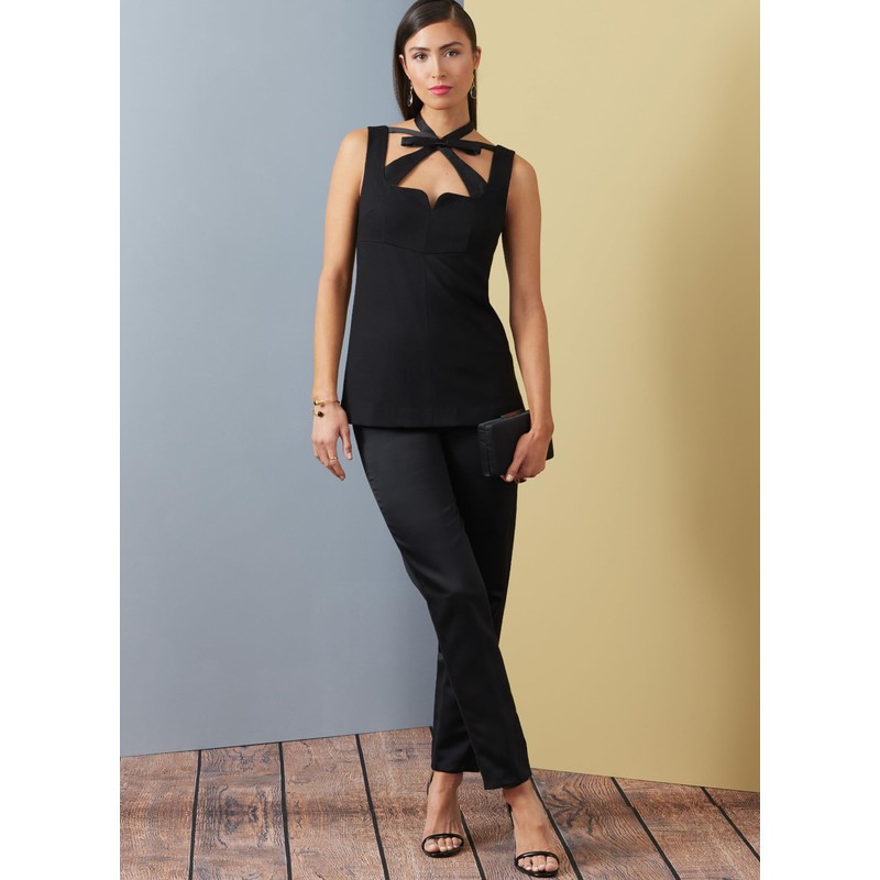 Vogue Misses' Sleeveless Top Sewing Pattern Kit, Design Code V1922,