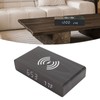 Black Wood Clock Digital Decoration White Light Wooden LED Clock