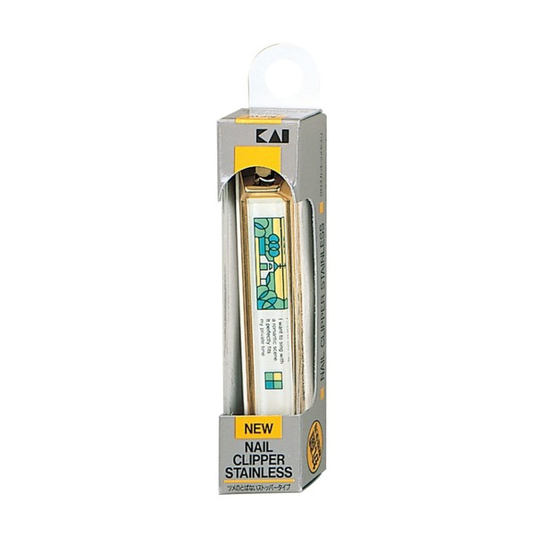 Kai Corporation Nail Clipper KE-0235 (M) Stained Color, Assorted