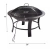 Mainstays Fogata Mainstays De Leña Para Exterior 26'' Xchwsp