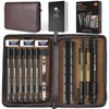Nicpro 18PCS Mechanical Pencil Set in Leather Cover - with
