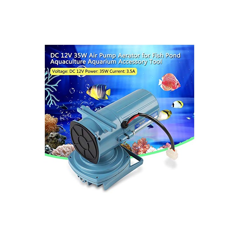 DC 12V Aquarium Air Pump 35W Aerator Pump for Fish