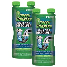 Green Gobbler Liquid Hair Drain Clog Remover & Cleaner, For Toilets, Sinks, Tubs - Septic Safe (6)