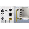 GSTARAM Bathtub Drain Tip-Toe Tub Trim Kit with Two-Hole Overflow