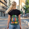 Colorful Garbage Truck Drawstring Backpack,Recycling Trash Can Dumpster Drawstring Bags