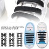60pcs Silicone Lazy Shoelaces Elastic No Tie Shoe Laces Running