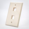 Keystone Wall Plate Beige 2 Port