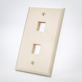 Keystone Wall Plate Beige 2 Port