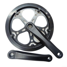 Road Bike Crank Mountain Bike 170mm Square Crankset with 40/48/52T Chainring Aluminum Alloy Narrow Wide Round Chainring Bolts (52T)