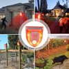 QXMH Solar Outdoor Motion Sensor Alarm: 129db Dog Barking &