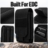 Double Phone MOLLE Pouch Nylon Belt Waist Bag for EDC