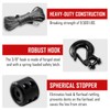 SPARKWHIZ Synthetic Winch Rope Kit 1/4" x 50ft 9500lbs Winch