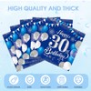 30th Birthday Decorations for Him and Her,40 PCS Blue Silver