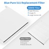 XBWW 4 Packs 511 Replacement Filters Compatible with BLUEAIR Blue
