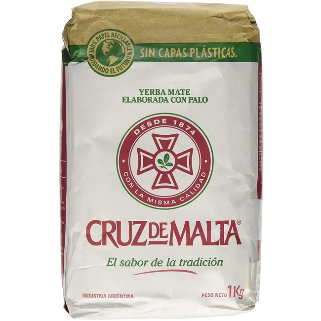 YERBA MATE CRUZ de MALTA 2.2lb 1 kilo (Original Taste)