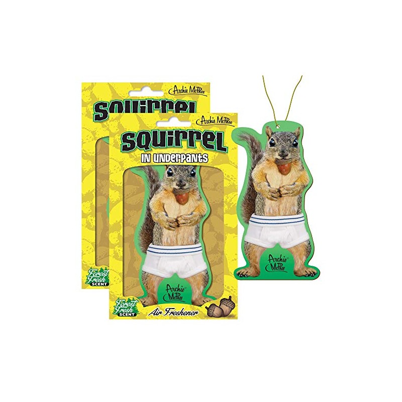 Accoutrements Squirrel in Underpants Deluxe Air Freshener (Pack of 2