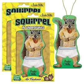 Accoutrements Squirrel in Underpants Deluxe Air Freshener (Pack of 2 Deluxe Air Freshener) (Pack of 2)