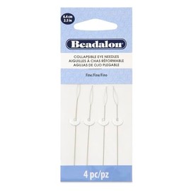 Artistic Wire Beadalon – Agujas de Ojo Plegable, Finas (2.5 Pulgadas), 4 Unidades
