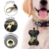 Dog Poop Bag Dispenser, 1 pcs Black Bone Shape Lightweight