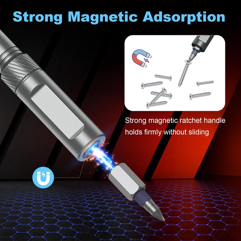 LeCoirrax 24 In 1 Magnetic Screwdriver Set, DIY Ratchet Mini
