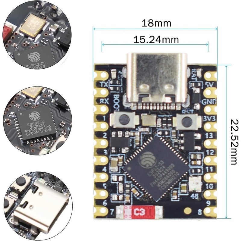 SP-Cow ESP32-S3 Development Board ESP32 Supermini Development Board ESP32 S3