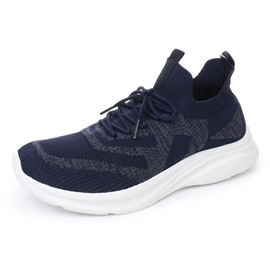 Cull4U Zapatos para caminar de punto para mujer, marino, 7 US