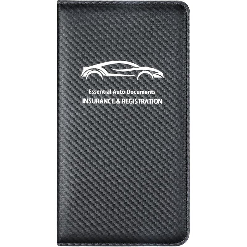 Premium Leather Car Registration & Insurance Holder, Glove Box Organizer