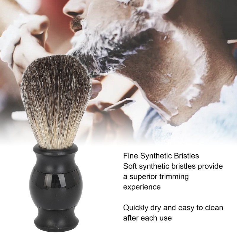 Beard Soap Brush Increase Foam Remove Residue Soft Synthetic Bristles