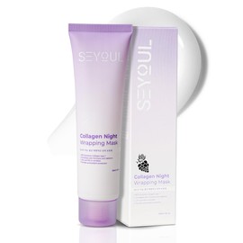 Mascarilla Nocturna de Colágeno | Gel de Colágeno Hidrolizado Al 80% | Mascarilla Facial Coreana Nocturna para Una Hidratación Profunda Y Elasticidad de La Piel (50 Ml / 1,69 Fl Oz)