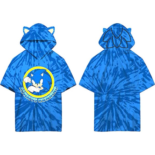 Bioworld Sonic the Hedgehog Youth Cosplay Hooded Tee Large