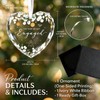 Engagement Gifts for Couples 2026, Heart Crystal Glass Ornament