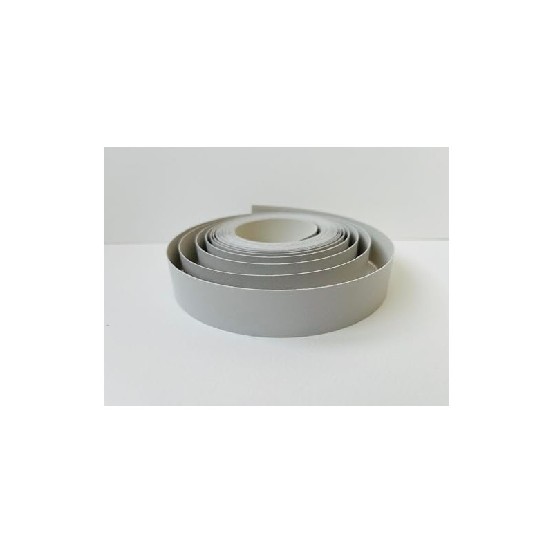 Vale Veneers Pre Glued Iron on Melamine Grey Edging Tape