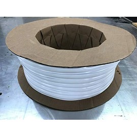 A&Z New Raplacement 1" x 100 ft White Vinyl Insert Trim Molding Screw Cover RV Boat Camper Trailer
