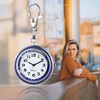 Silverora Carabiner Pocket Watch with Key Ring Analogue Quartz Watch