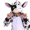 Sincere Party Fleece Cow Onesie Costume for Kids XL(10-12)
