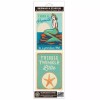 Anderson Design Group Mermaid & Starfish Vinyl Sticker Set of