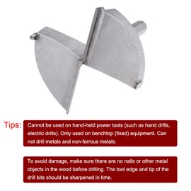 sourcing map 85mm Hinge Bore Forstner Drill Bit 10mm Hex Shank