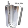 Gordon Glass® 3-3/4" Bright Chrome Frameless Shower Door Handle with