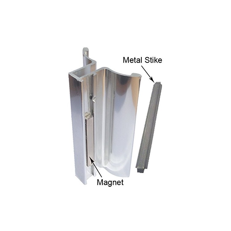 Gordon Glass® 3-3/4" Bright Chrome Frameless Shower Door Handle with