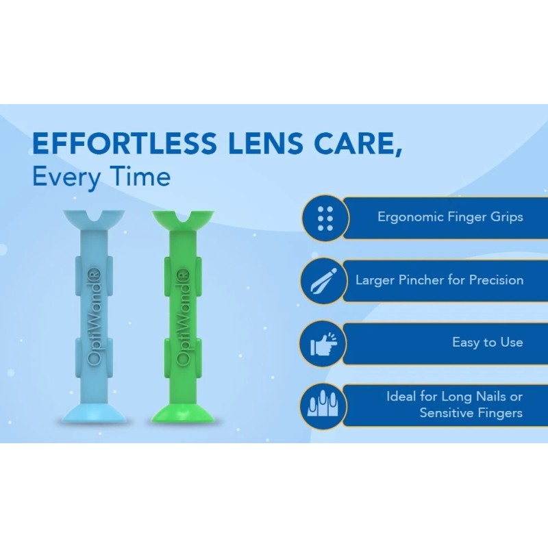OptiWand 2 Pack Soft Contact Lens Insertion & Removal Tools.