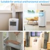 Kxuhivc Portable Air Conditioner Windows Vent Kit, Adjustable Window Seal
