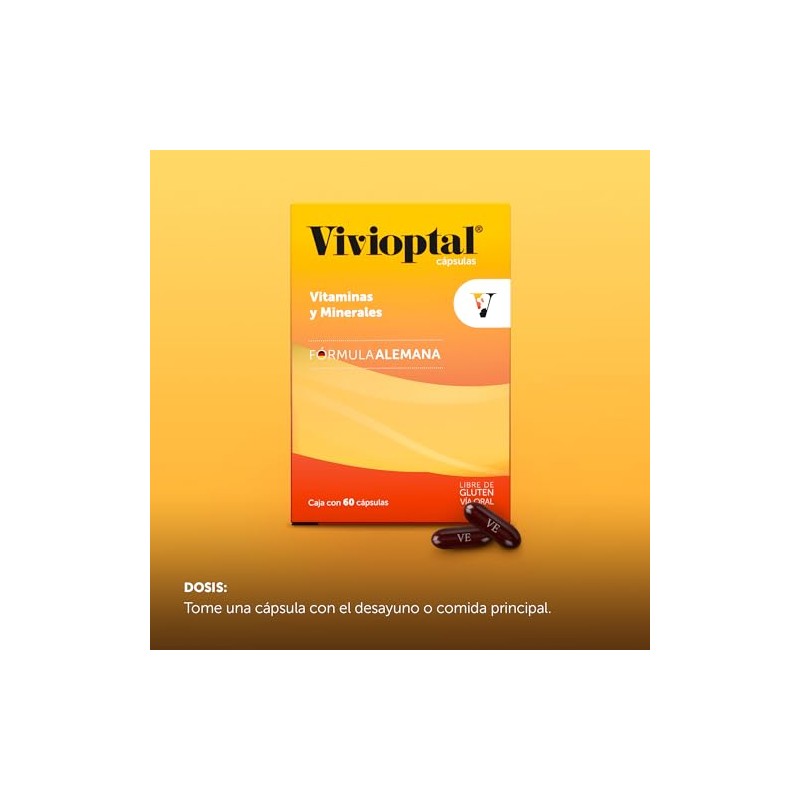 Vivioptal Multivitaminico, Caja con 60 Cápsulas