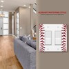 Spshian Outlet Covers Baseball Sports Cool Red White 2 Gang