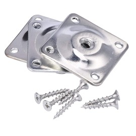 4PCS Leg Mounting Plates with Screws for Sofa Couches Tables Furniture Legs Brackets Hardware Attachment Plates Brackets M8 T-Plates