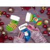 SICOHOME Christmas Cut-Outs for Classroom 4"x6" Assorted Xmas Stocking Cut-Outs