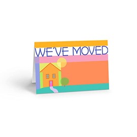 We've Moved New Home Note Card - 10 Boxed Cards & Envelopes - New Address Note Cards