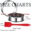 8Pack 4 Inch English Muffin Rings Crumpet Rings Stainless Steel