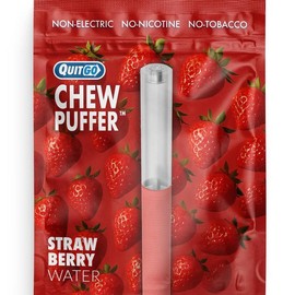 QuitGo Air Straw Watermelon Chew Habit Chew Stick ‚Äì Plastic Reusable Natural Aid Straw to Curb Cravings & Breathe Freely:_Grapej GRAPE JUICE 1 PACK