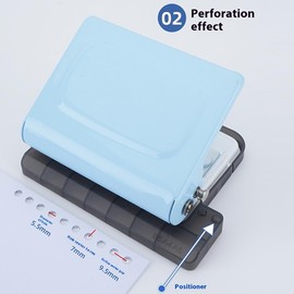 AIXXCUVQ A5/20 Holes Wire Binding Machine Study Spiral Binder Remove Paper Static Binding Machine Metal Spiral Binding Machine, C